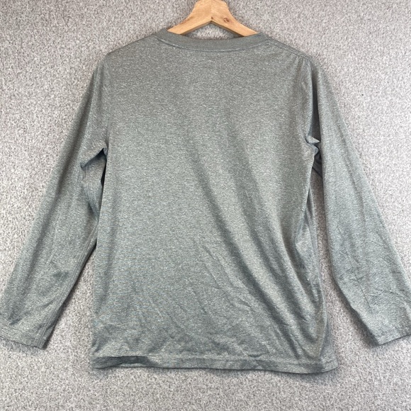 Nike Dri Fit Air Jordan tee long sleeve child’s L gray basketball quick dry - Picture 10 of 11